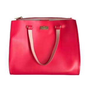 Kate Spade Kyra Arbour Hill Bright Coral Pink Satchel Handbag